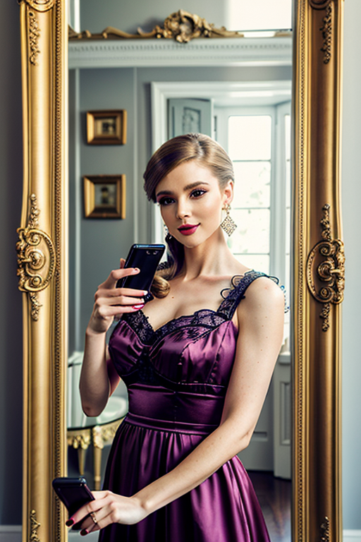mirror photo pose girl simple