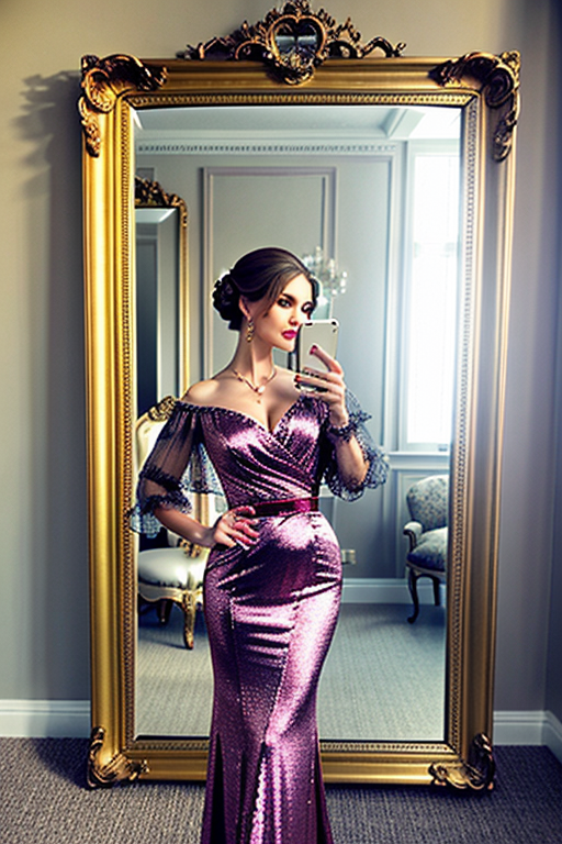 mirror photo pose girl simple